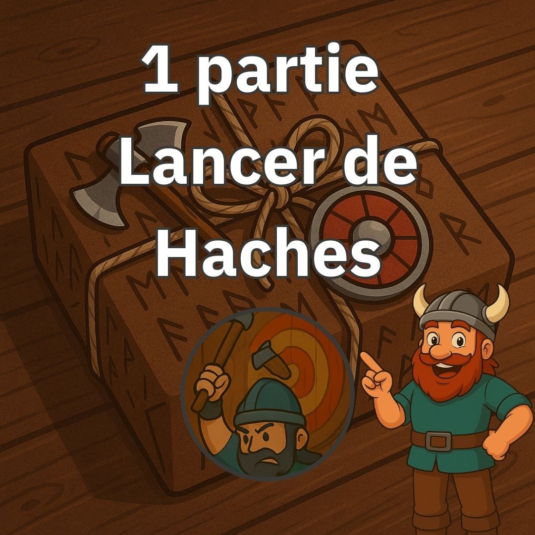 Bon Cadeau - 1 partie de Lancer de Haches