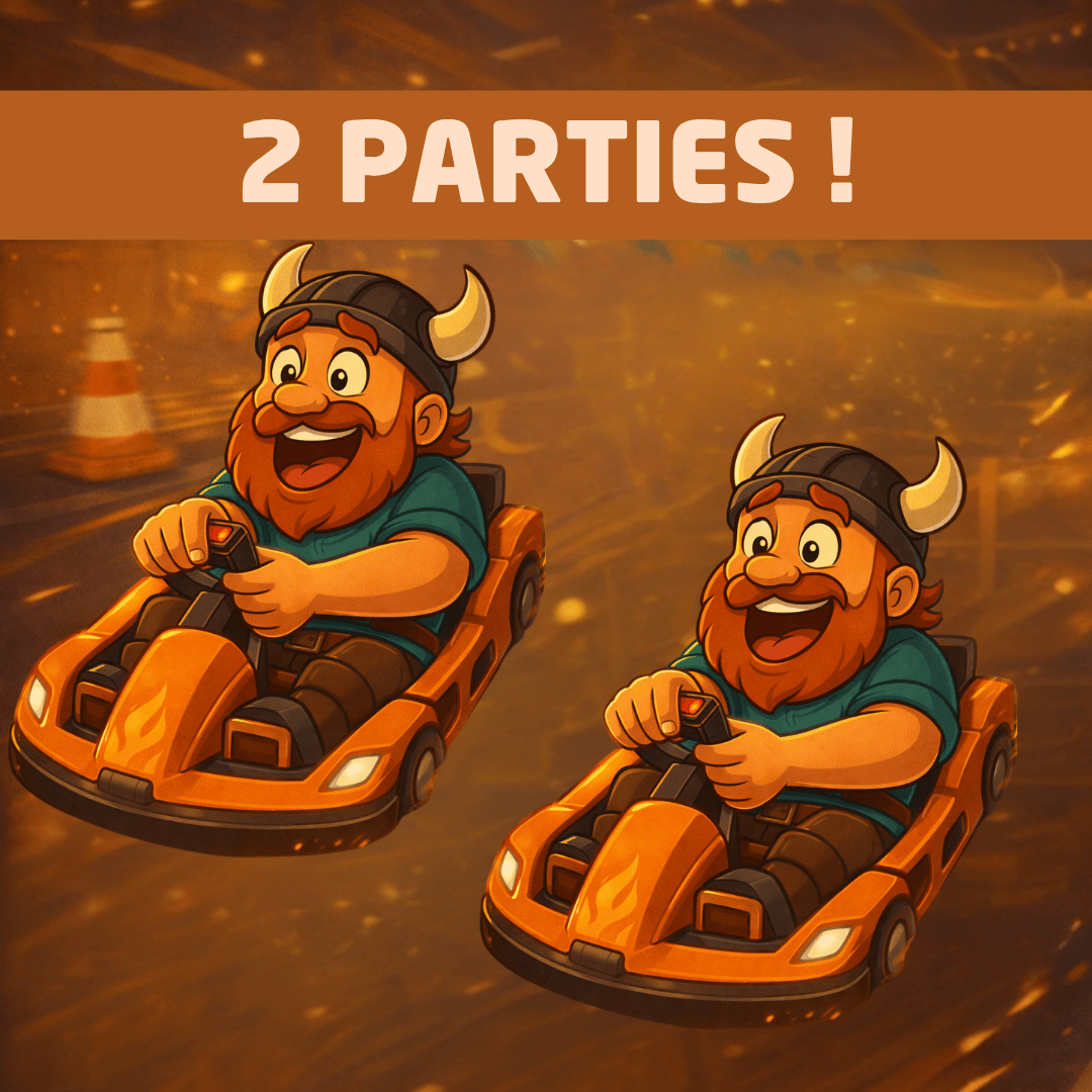 Combiné 2 Parties Laser karts 1-8 joueurs