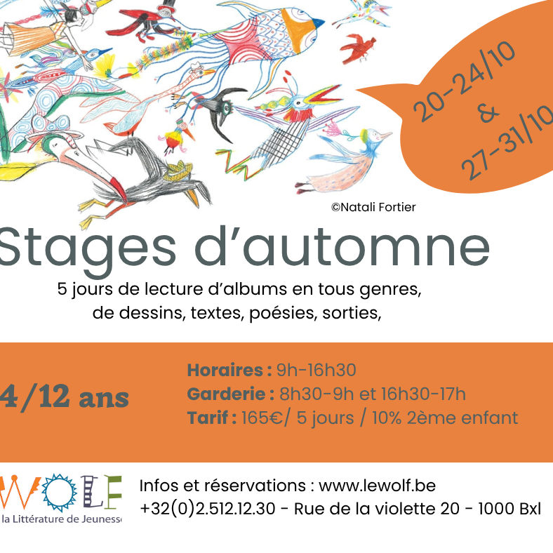 STAGE D'AUTOMNE 2025 / 27-31 octobre 2025