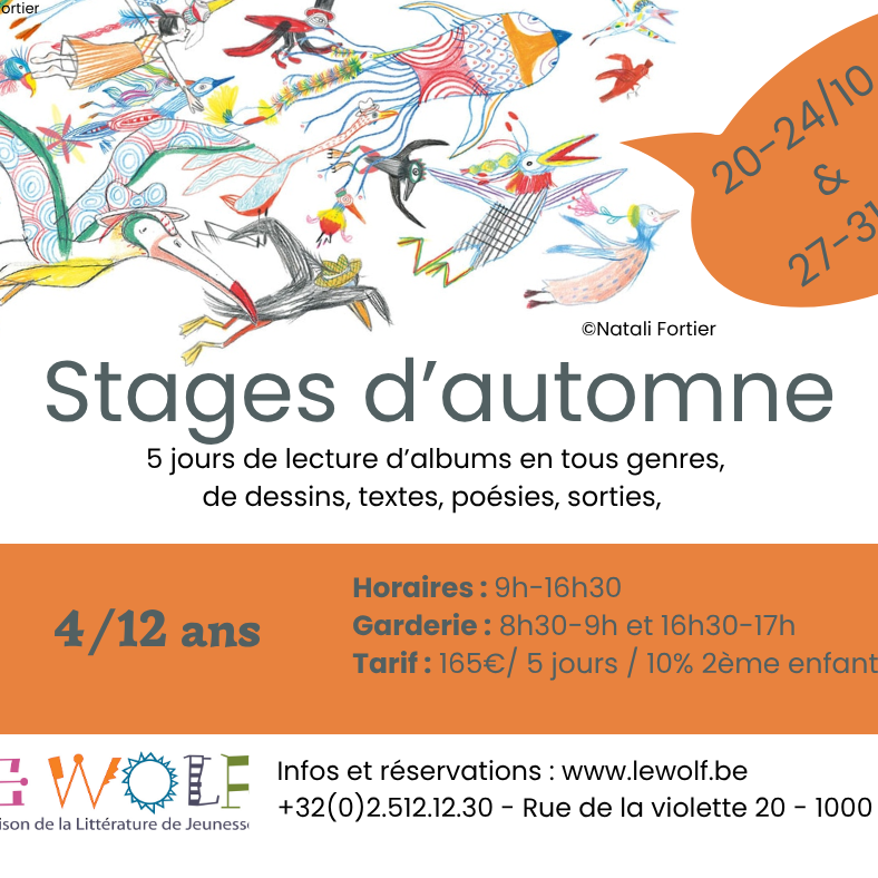 STAGE D'AUTOMNE 2025 / 20-24 octobre 2025