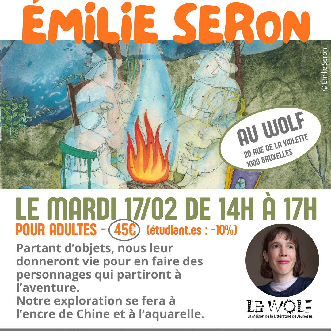 ATELIER POUR ADULTES AVEC ÉMILIE SERON