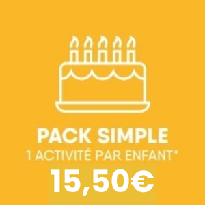 PACK ANNIV 1 ACTIVITE