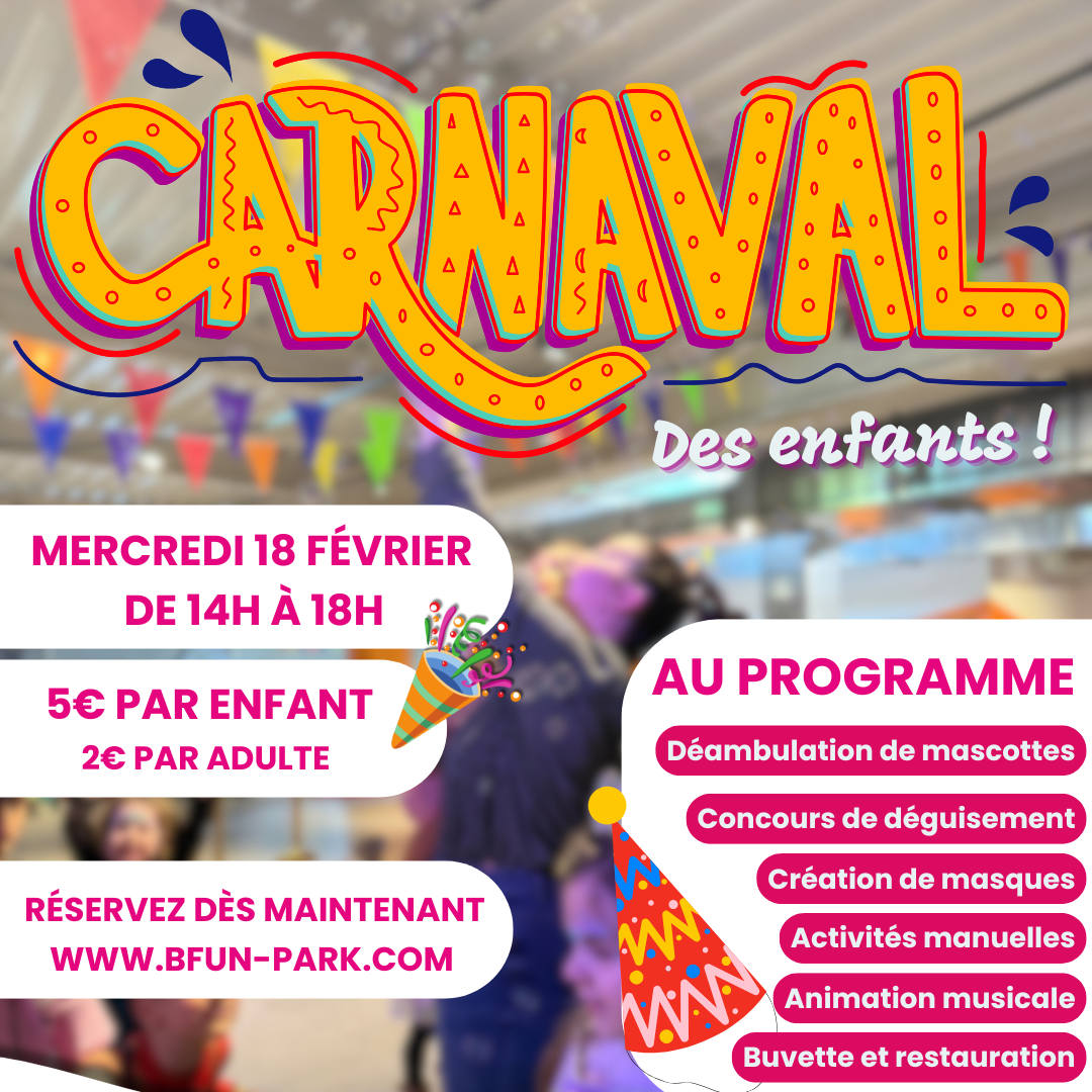 Inscription Carnaval 2026 - Enfant