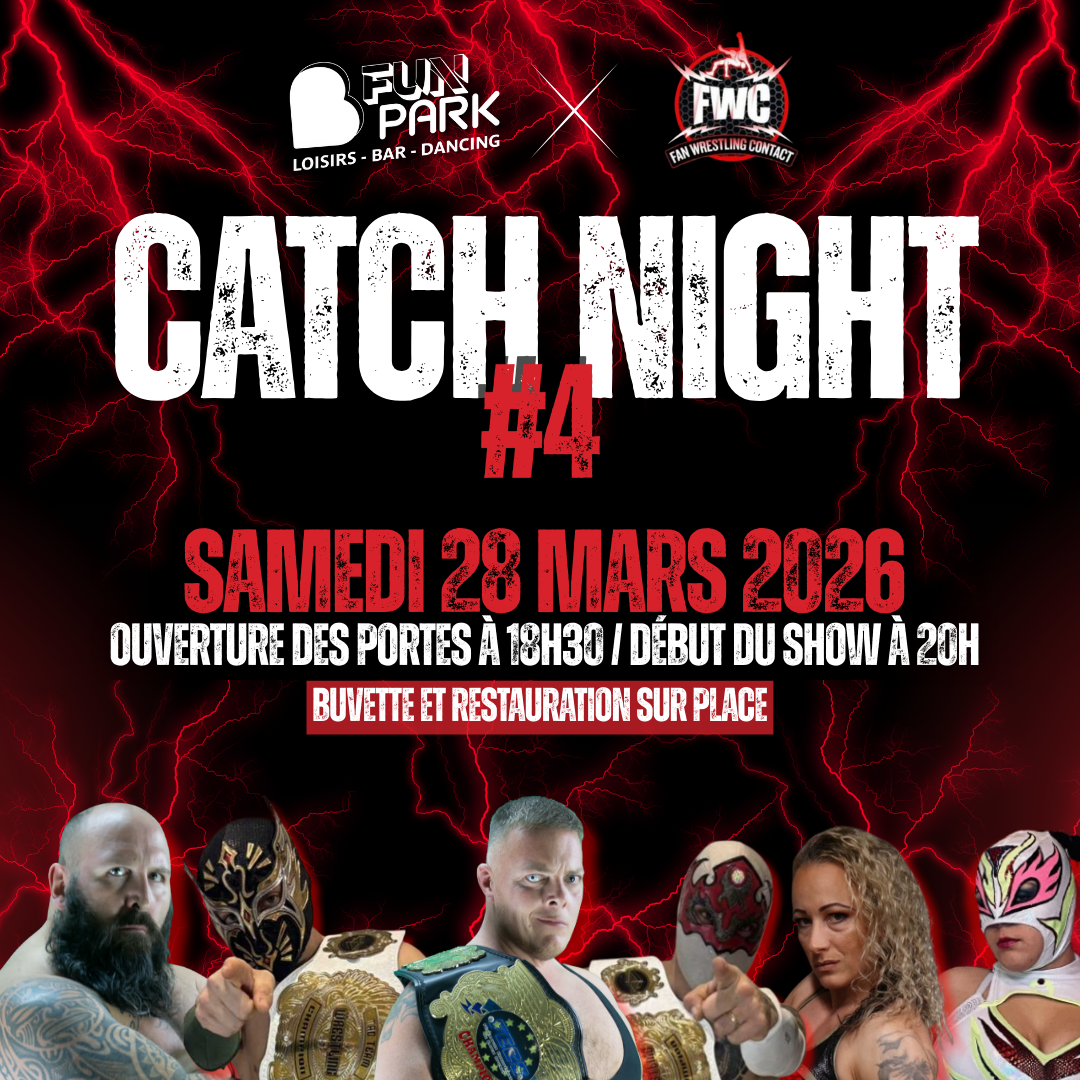 Gala de Catch 28 Mars 2026 - Prévente