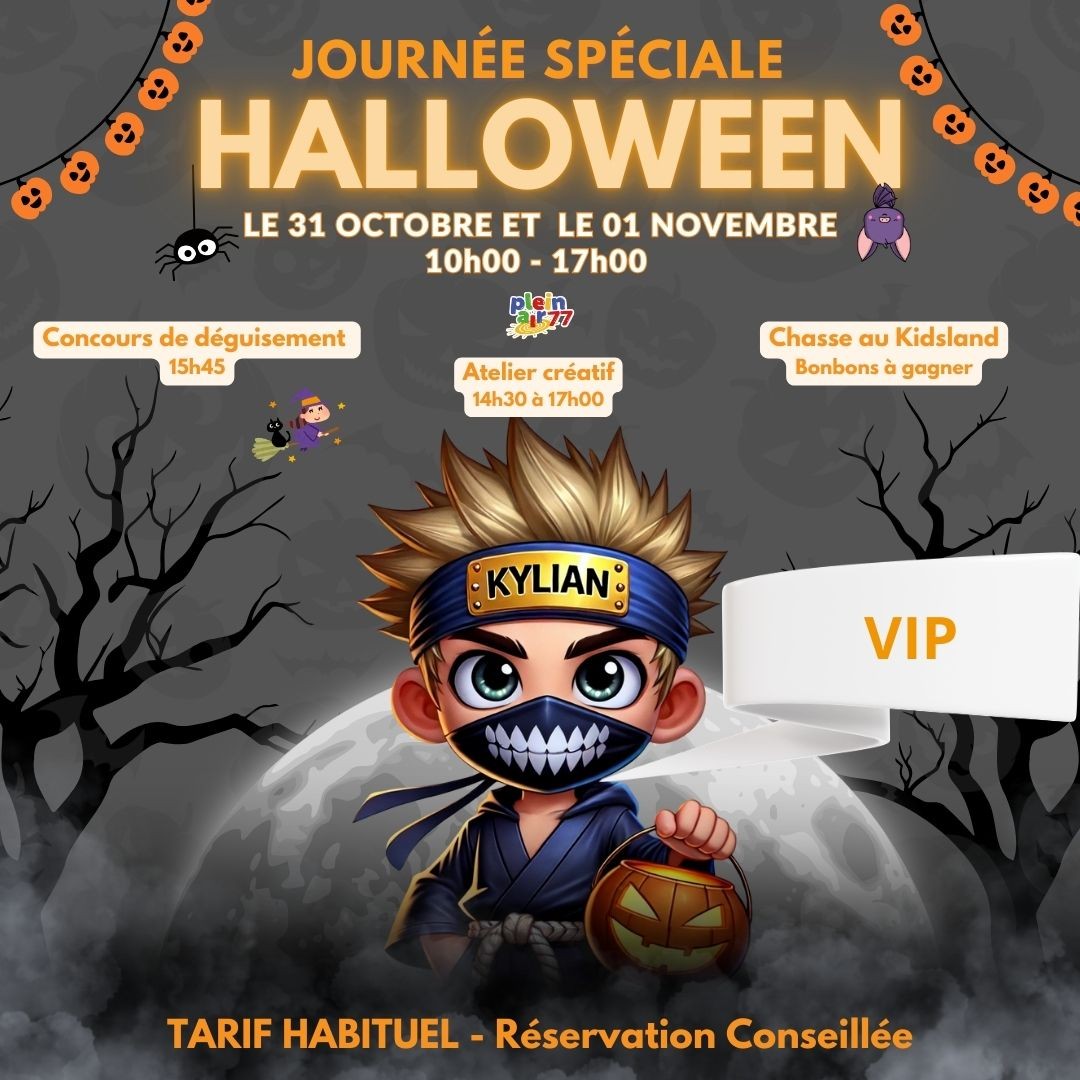 JOURNEE HALLOWEEN + TRAMPO VIP