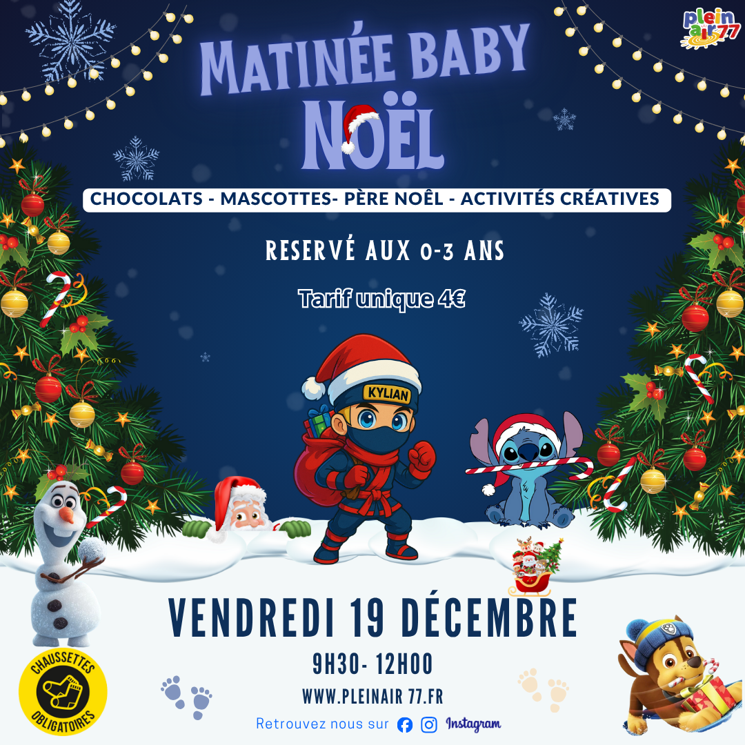 MATINEE BABY NOËL 0-3 ANS ✨4€