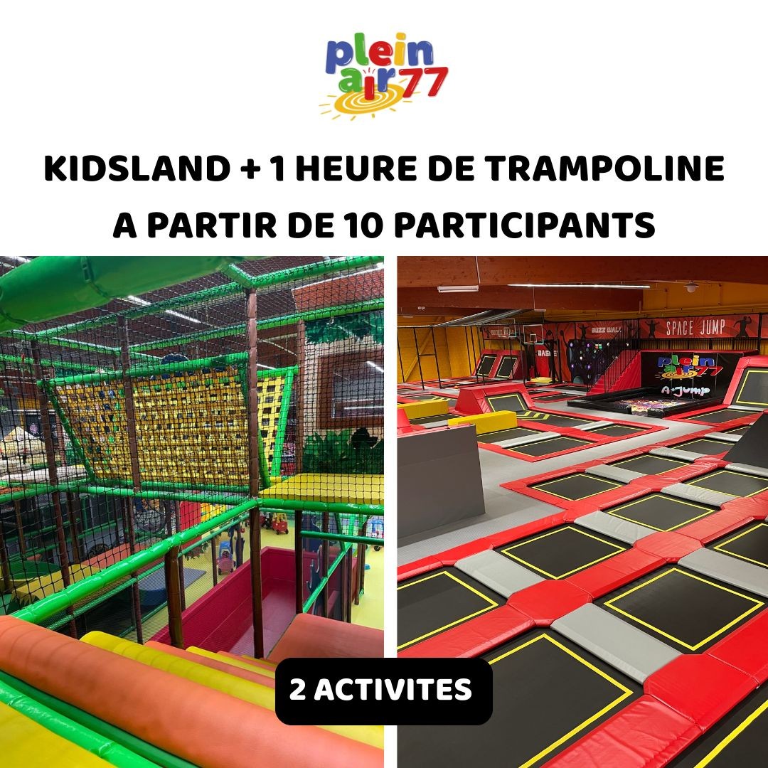 ANNIVERSAIRE KIDSLAND +1H TRAMPO DES 10 PARTICIPANTS/ INDOOR