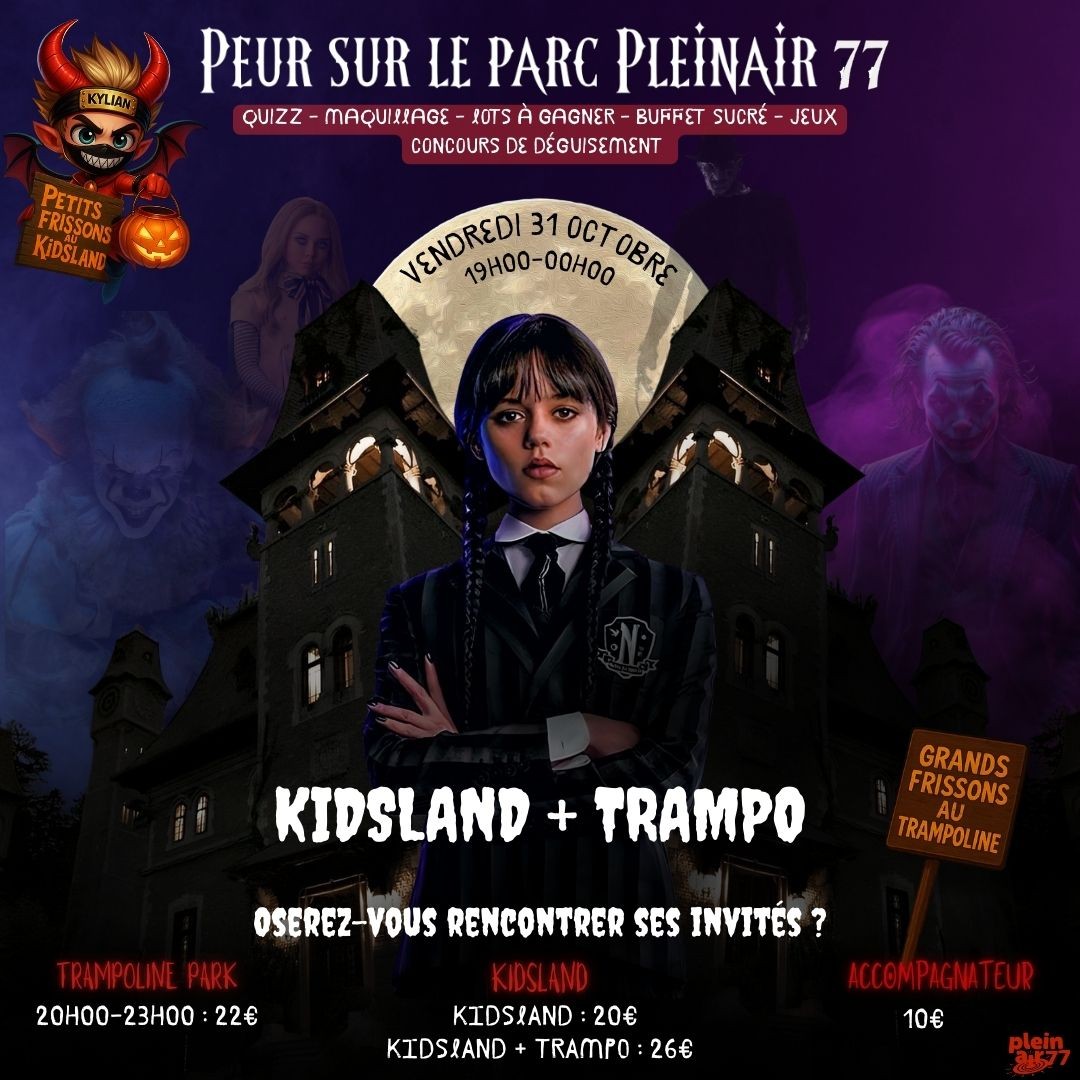 SOIREE HALLOWEEN KIDLAND + TRAMPO