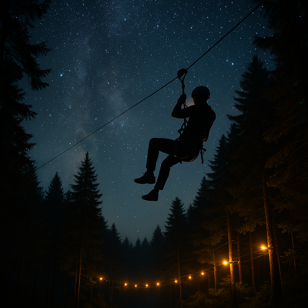 Nocturne accrobranche (-12 ans)