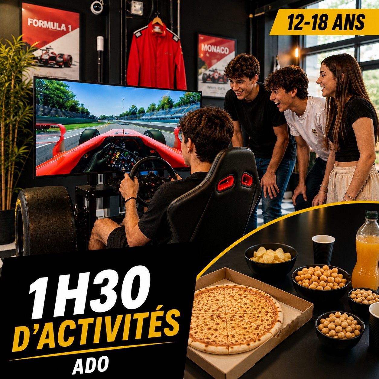 ANNIV ADO 12 ANS+ : 1H30 D’ACTIVITÉS + GOÛTER SUCRÉ OU SALÉ