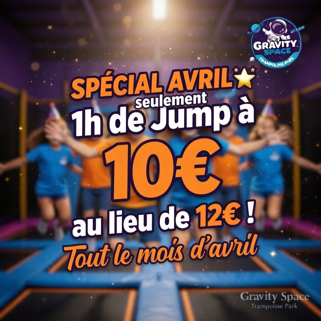 Offre spéciale Avril – 1h de jump à 10€