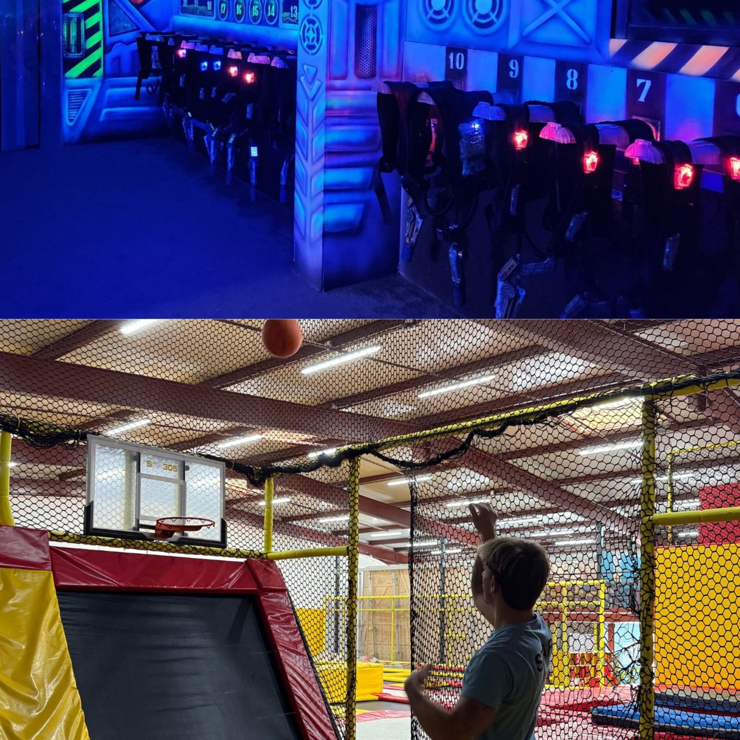 Trampoline / Laser Game