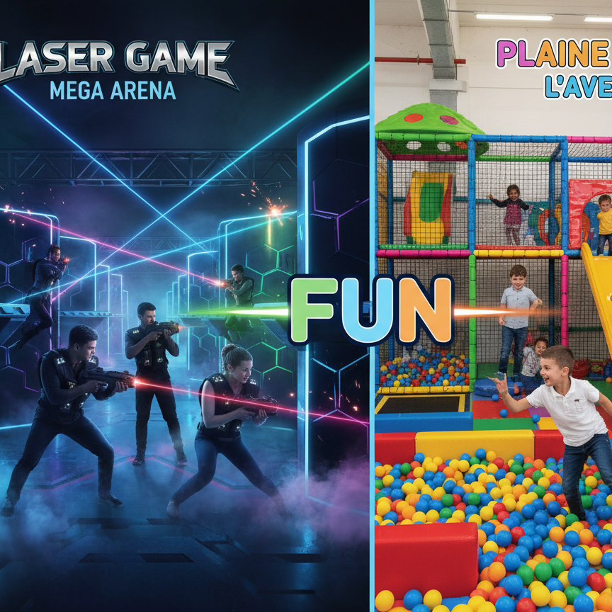 Pack Anniversaire Laser Game/Plaine de Jeu