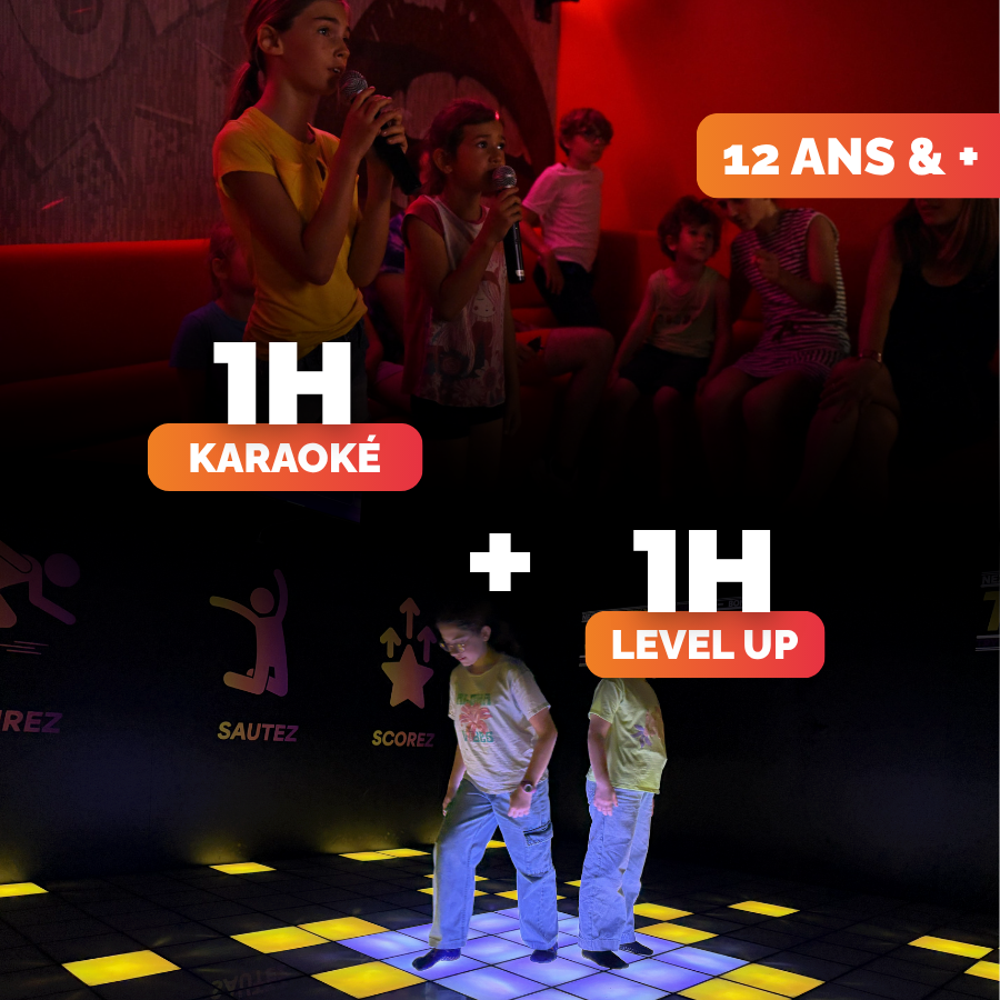 Anniversaire Karaoké 1h + Level Up 1 partie