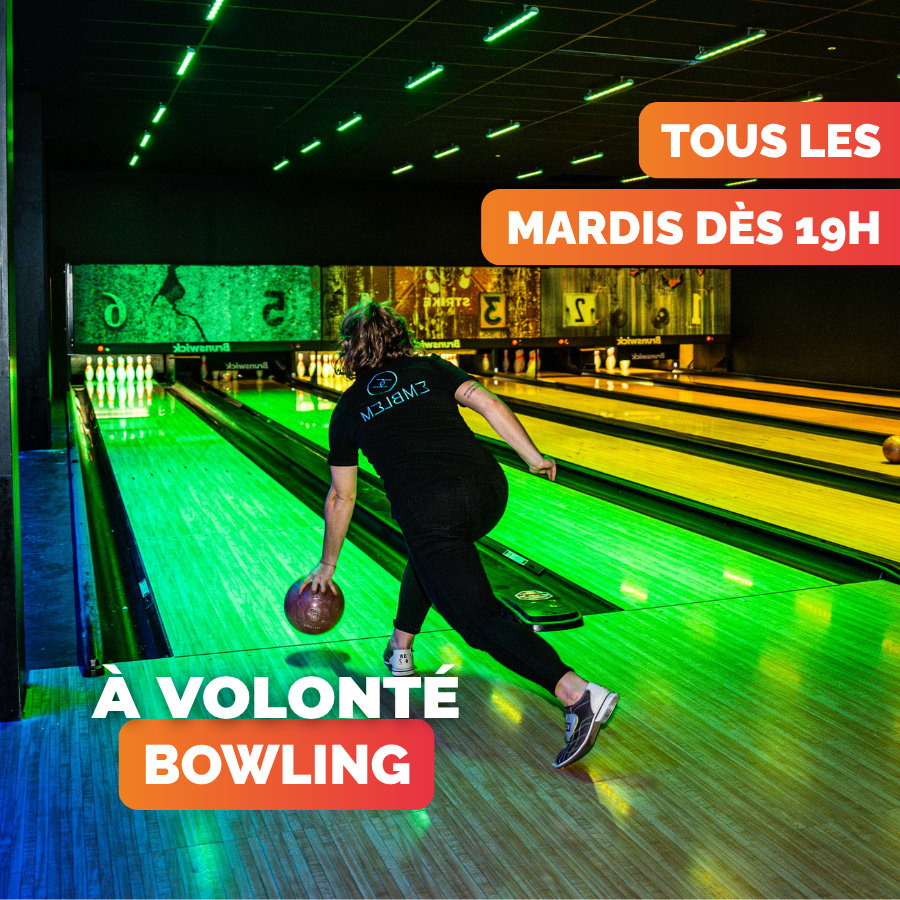 Bowling à volonté – Tous les mardis dès 19h