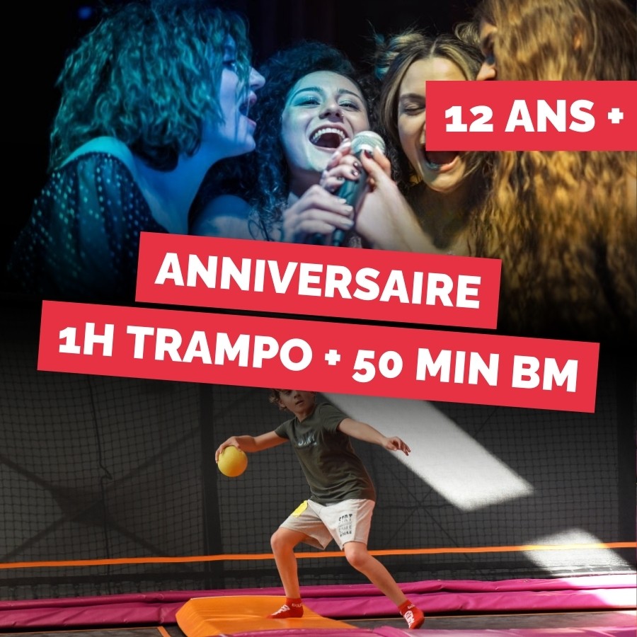 Anniversaire Trampo 1h + Box Mania 50 min