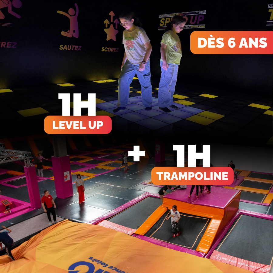 Anniversaire Trampo 1h + Level Up 1 partie