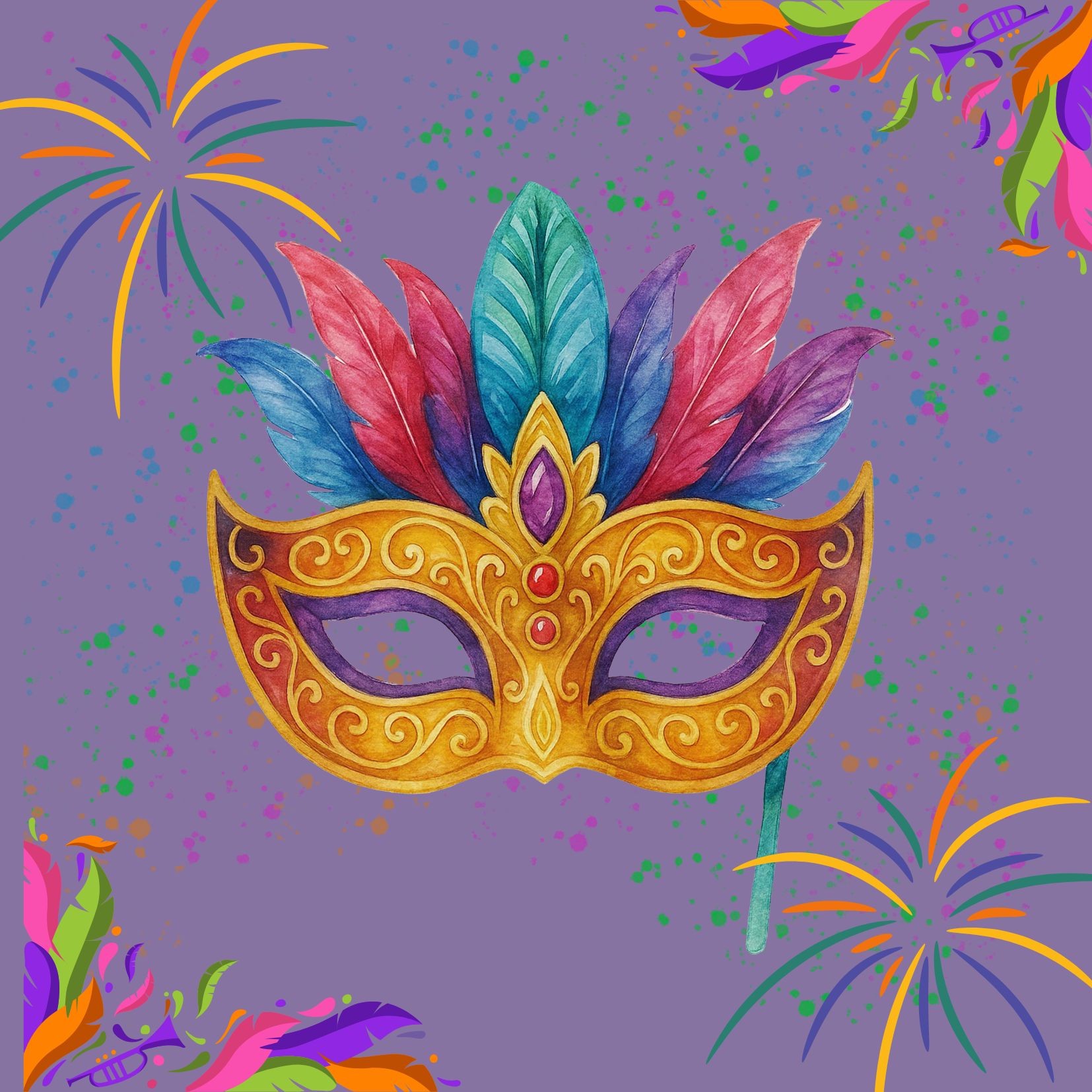 Activité - Décore ton masque de Carnaval - 4€