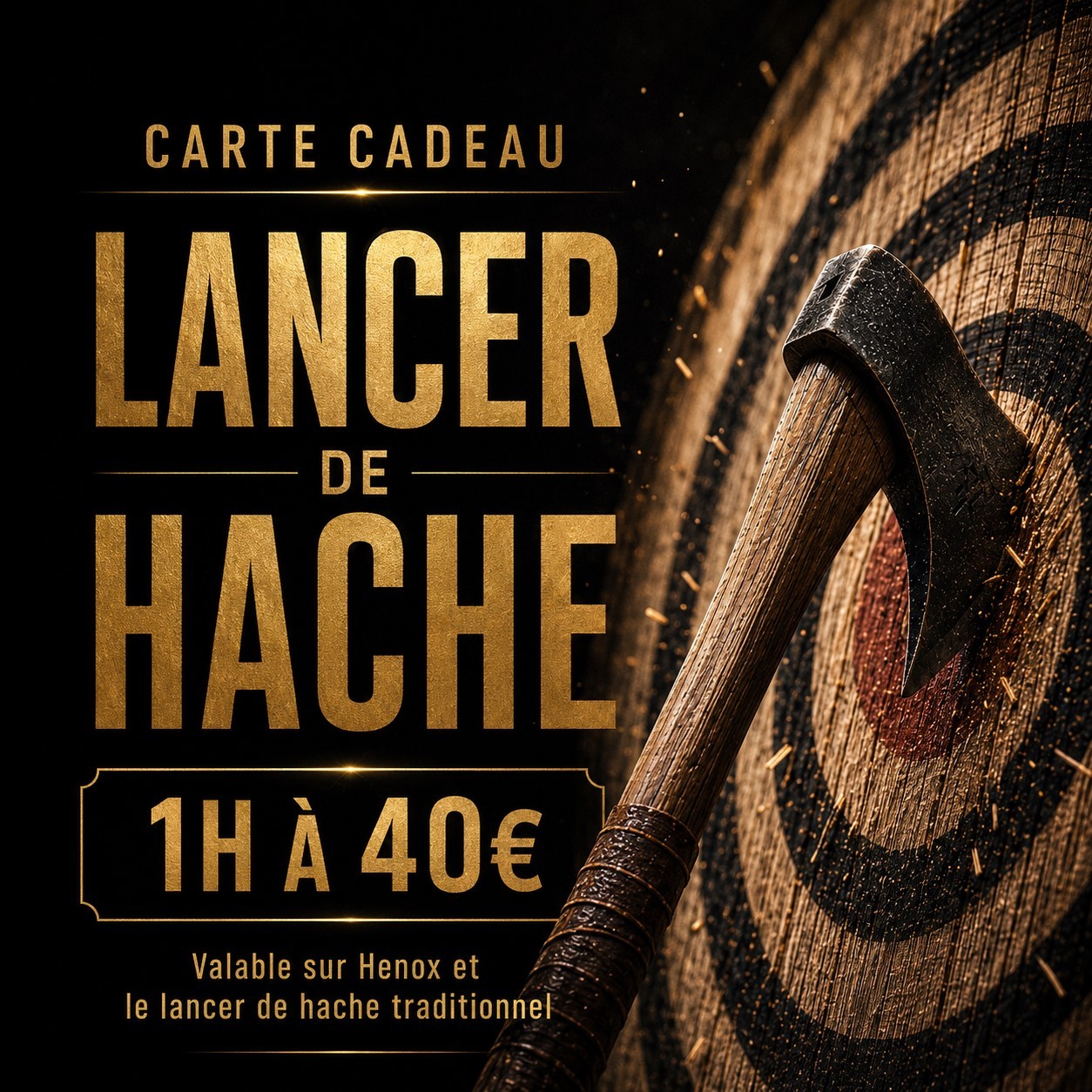 CARTE CADEAU LANCER DE HACHE 1H