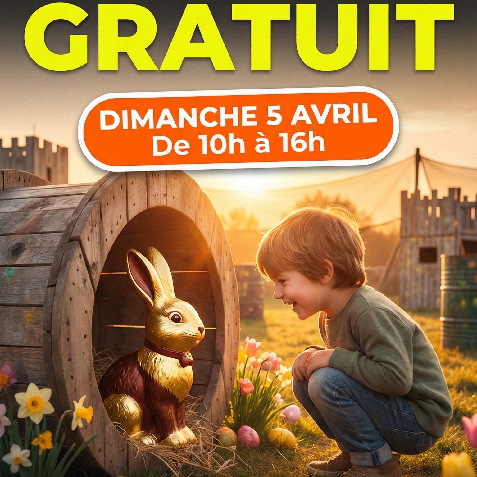 Chasse à l'oeuf gratuit
