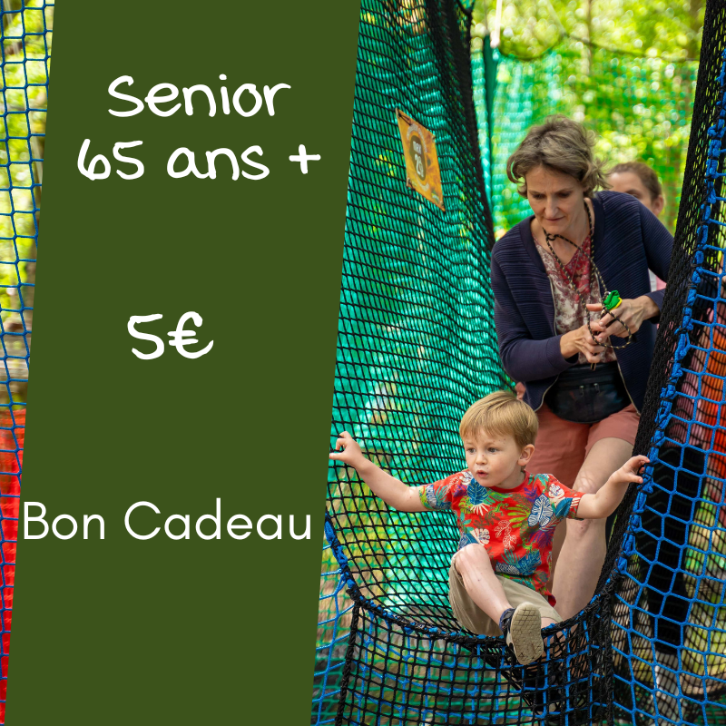 Bon cadeau entrée Senior (65 ans et +)
