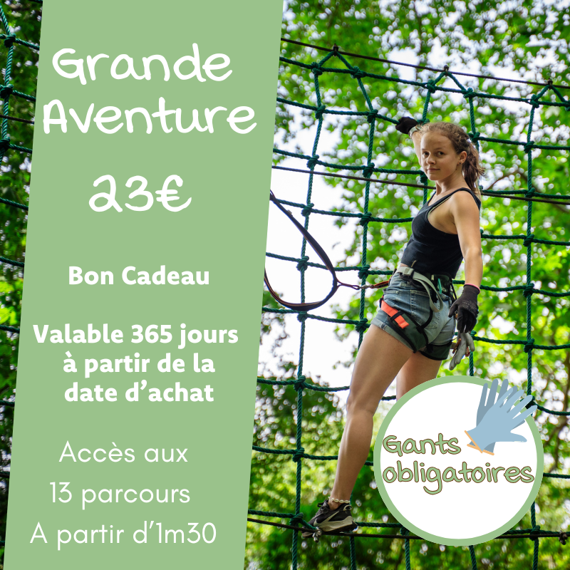 Bon cadeau Grande Aventure