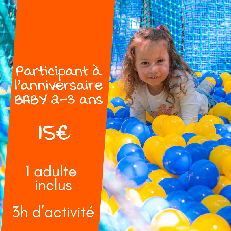 Place Baby 3h ( 15€ )