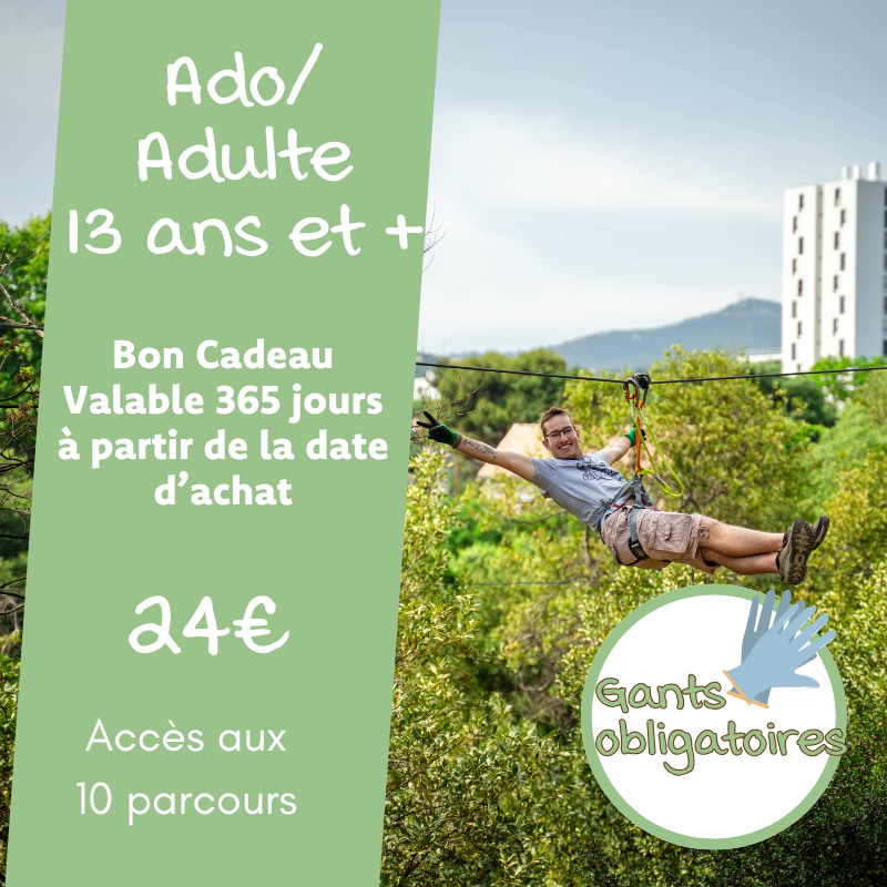 Bon cadeau Ado/adulte (13 ans et +)