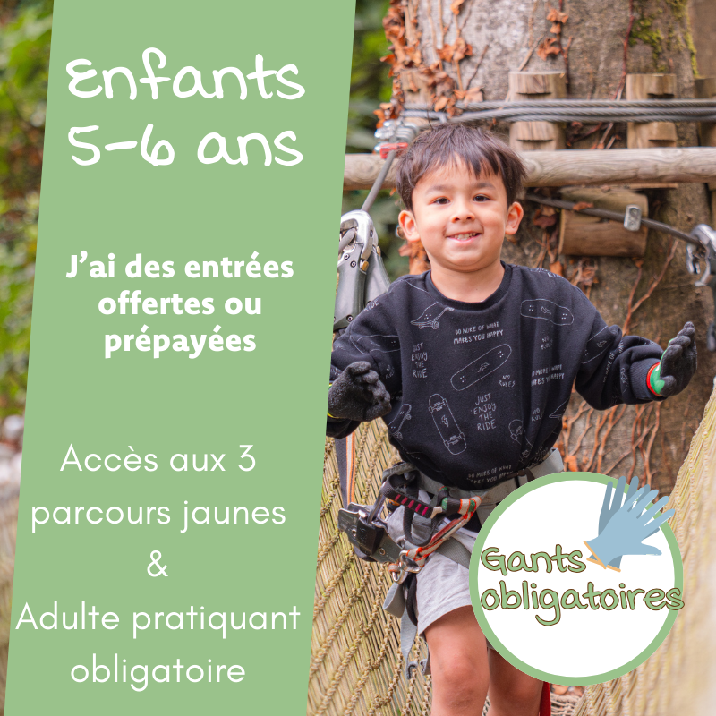 Enfant (5-6 ans) Prépayé ou offert