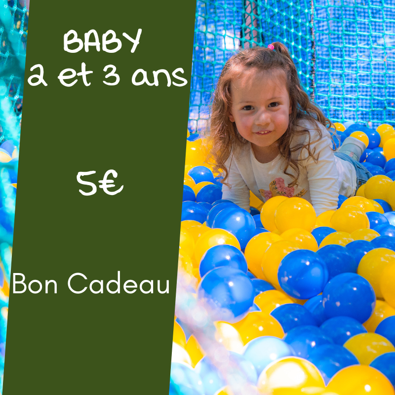 Bon cadeau entrée Baby (2-3 ans)