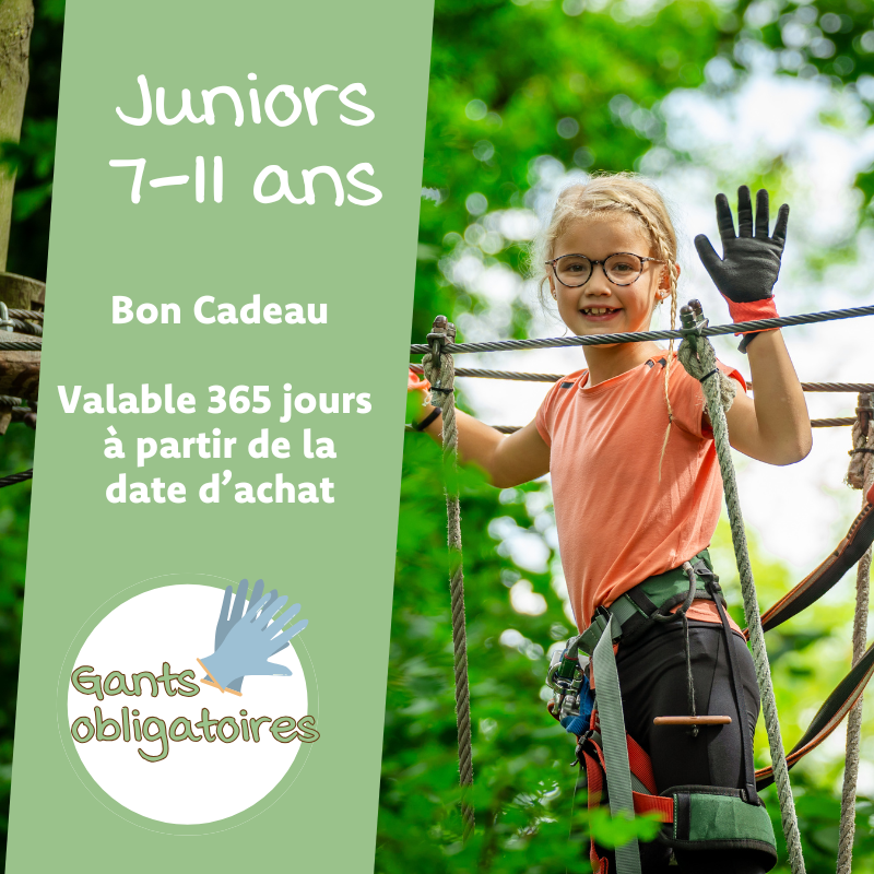 Bon cadeau Juniors 7-11 ans