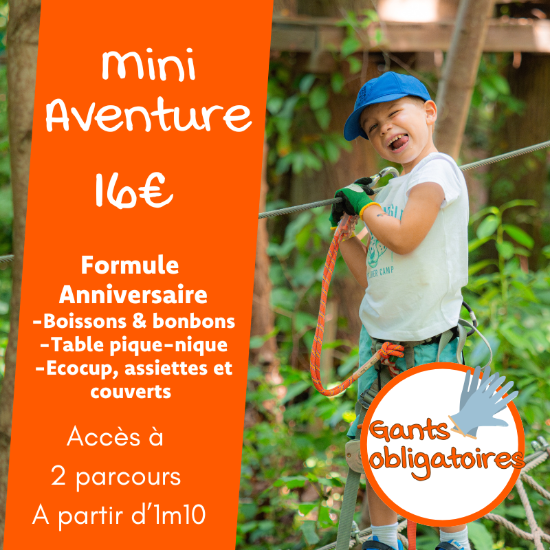 Anniversaire Mini aventure (dès 1m10)