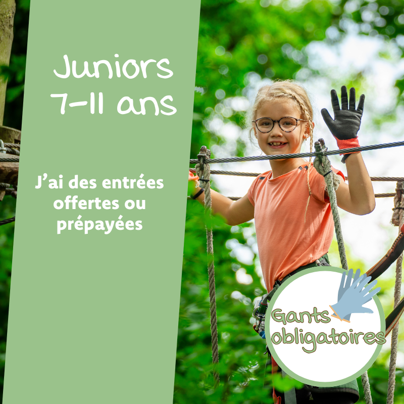Junior (7-11 ans) Prépayé ou offert