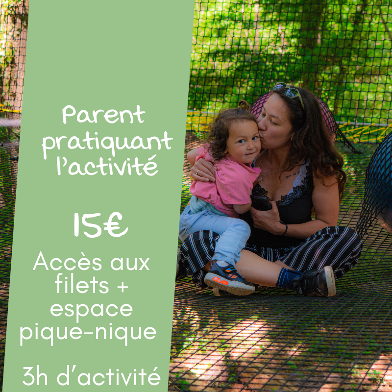 Parent anniv pratiquant accès filets 3h + table ( 15€ )