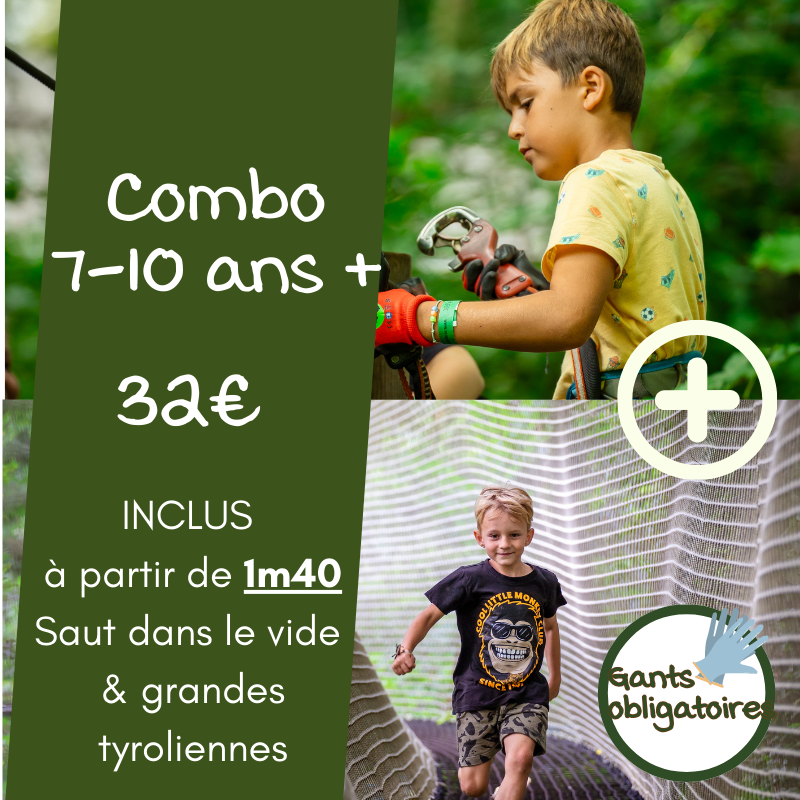 Bon cadeau: Combo Junior (7-10 ans)