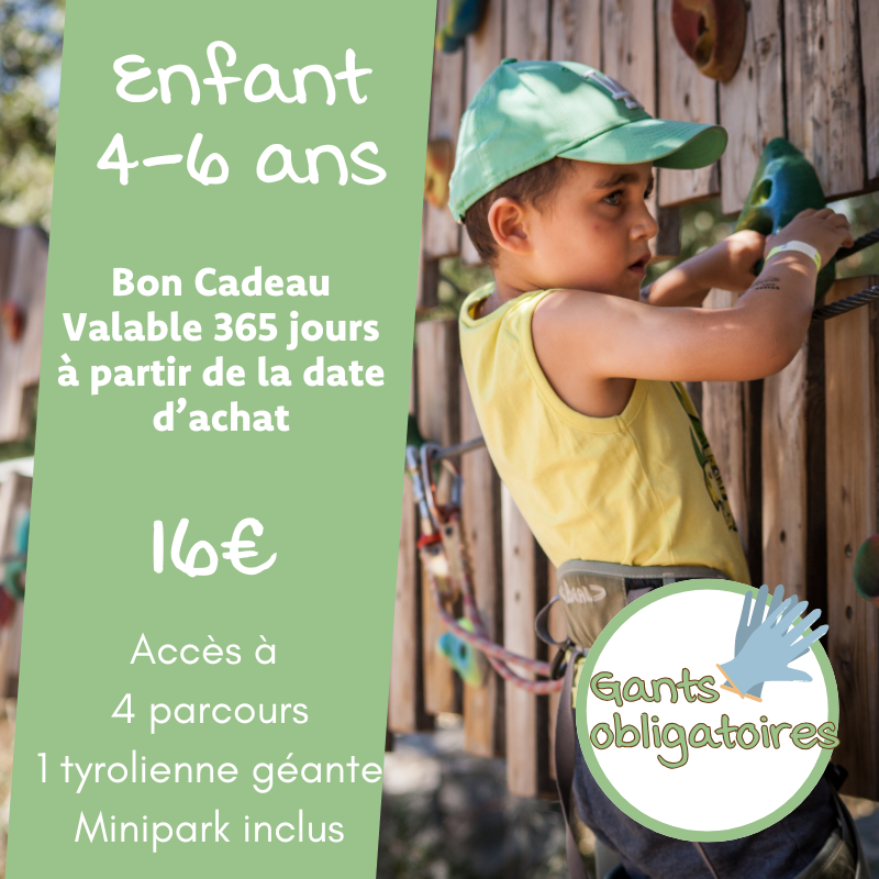 Bon cadeau Enfant (4-6 ans)
