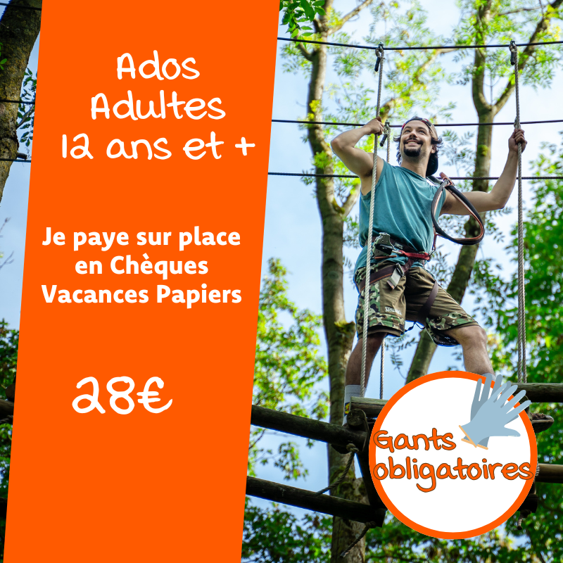Ado/Adulte (12 ans et +) - Paiement sur place