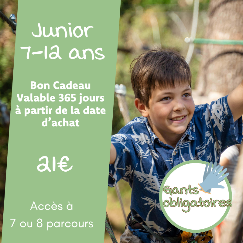 Bon cadeau Junior (7-12 ans)