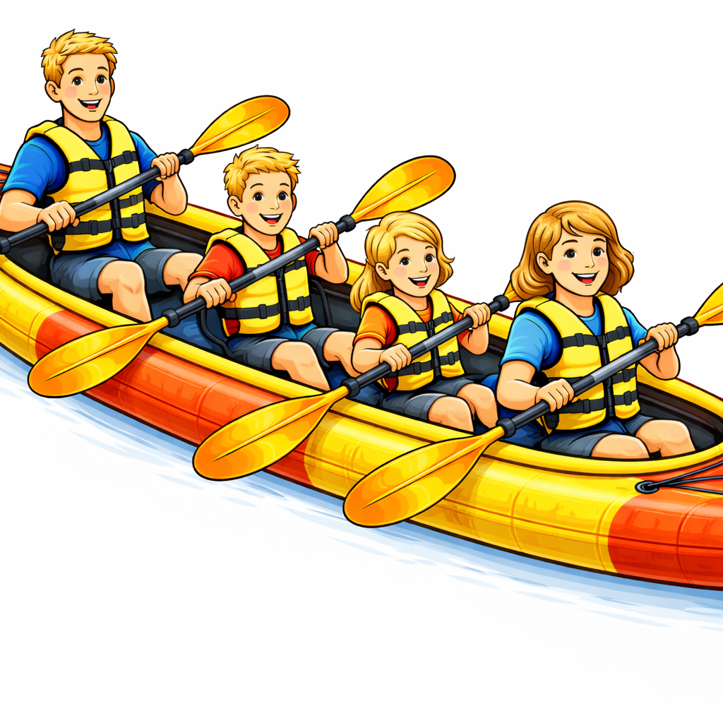 Kayak 4 places 2h