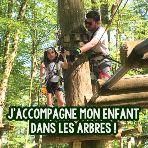 Petit Aventurier (1m20 à 1m39) + Adulte en hauteur Prépayé