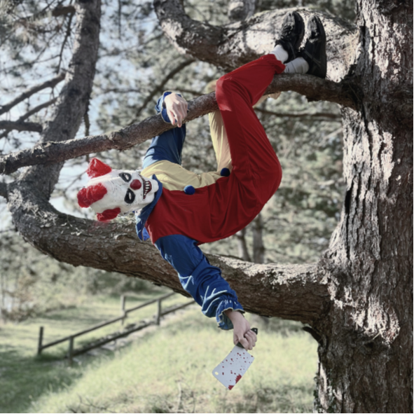 Halloween-themed nighttime treetop adventure