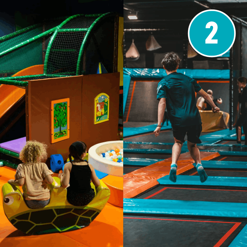 Anniversaire 2 activités: Kids Parc + Trampolines