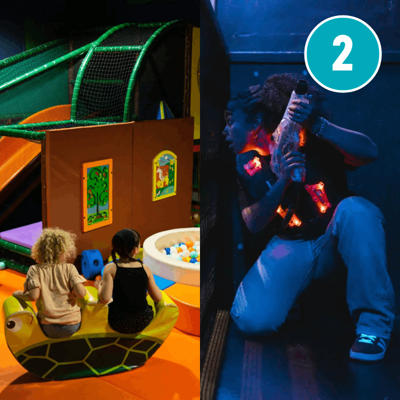 Anniversaire 2 activités : Kids Parc + Laser 1 session
