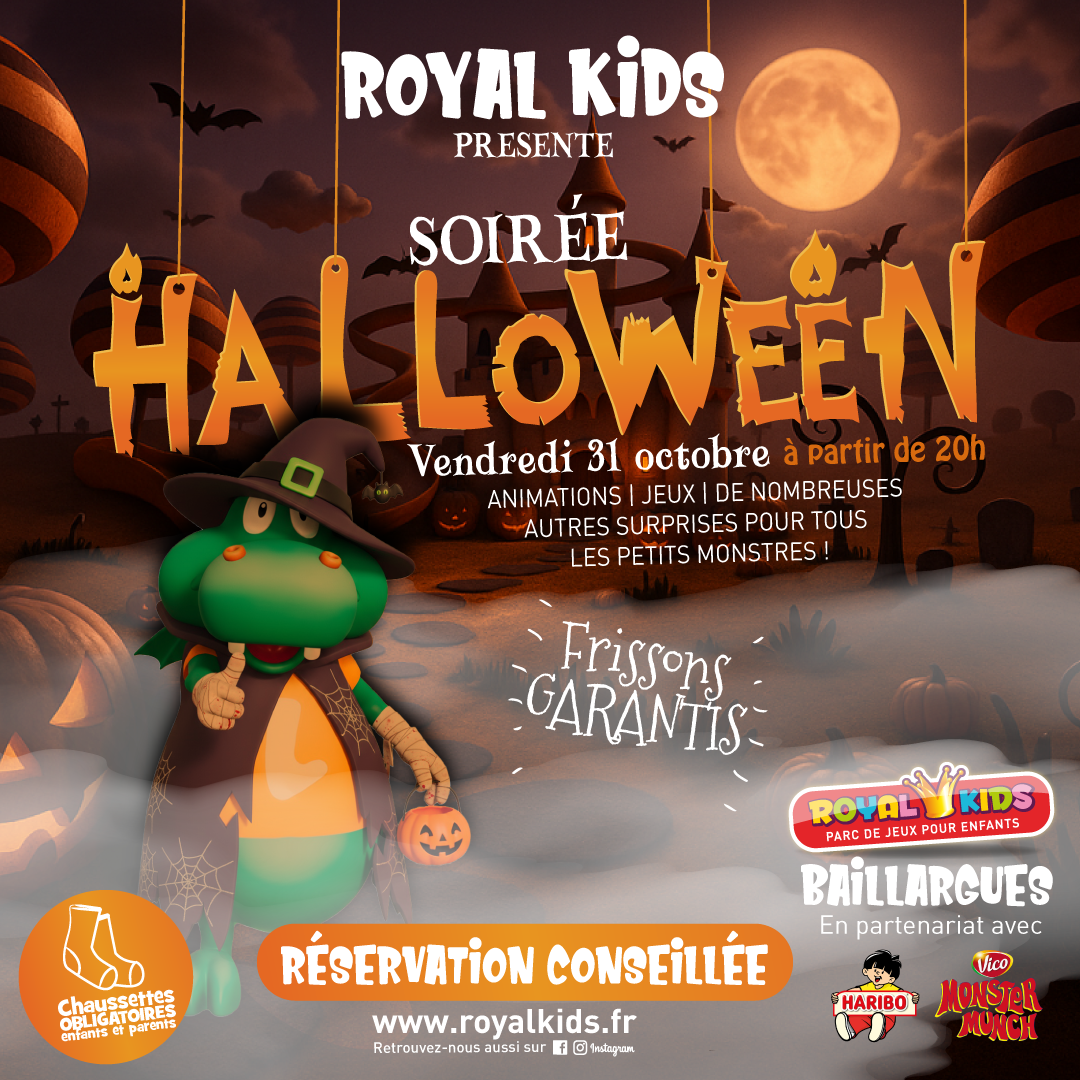 SOIREE HALLOWEEN ROYAL KIDS ENFANT