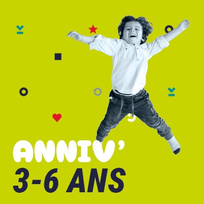 Pack anniversaire (3-6 ans)