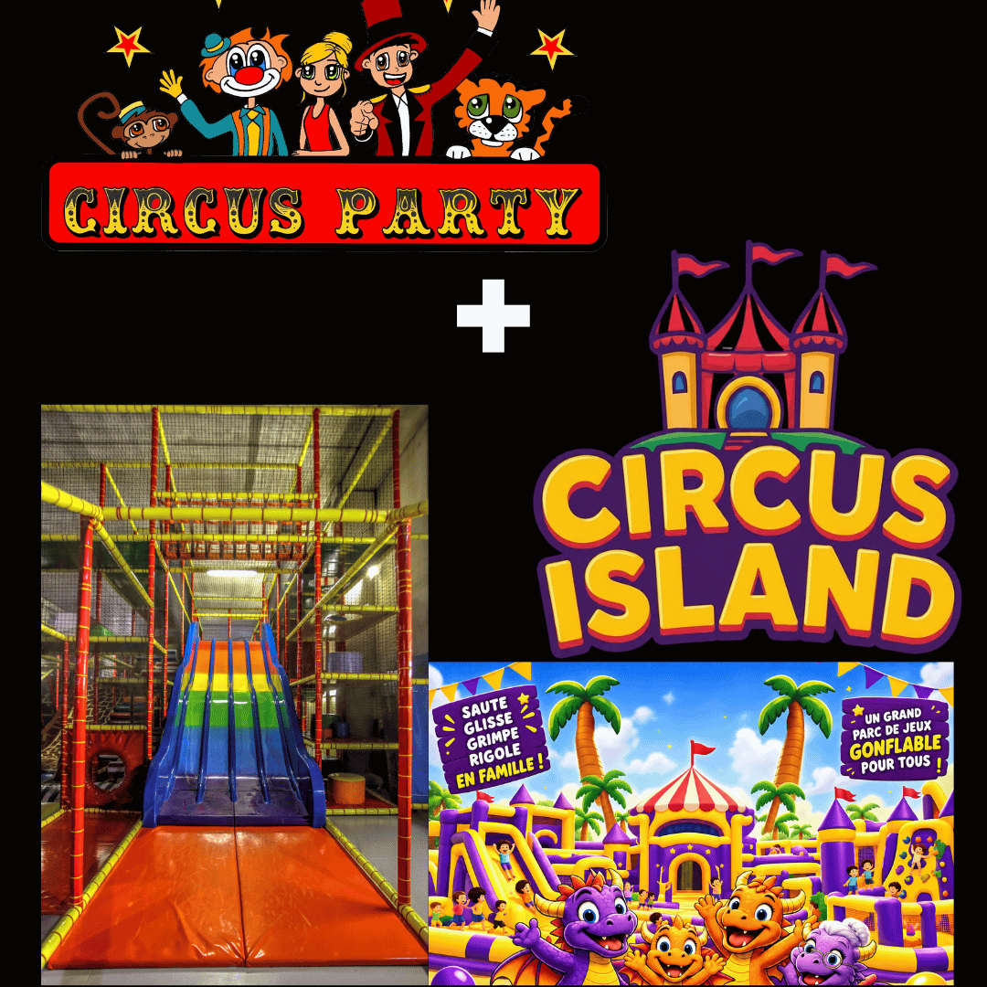 TIGRUS PARTY + 1H DE CIRCUS ISLAND