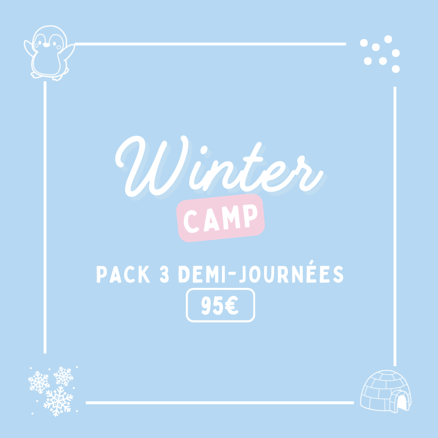 Pack 3 demi-journées - Winter Camp - 95 euros