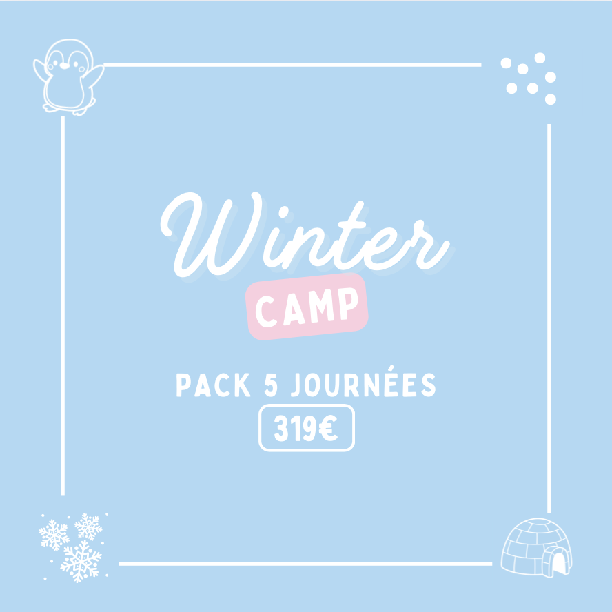 Pack 5 journées - Winter Camp - 319 euros