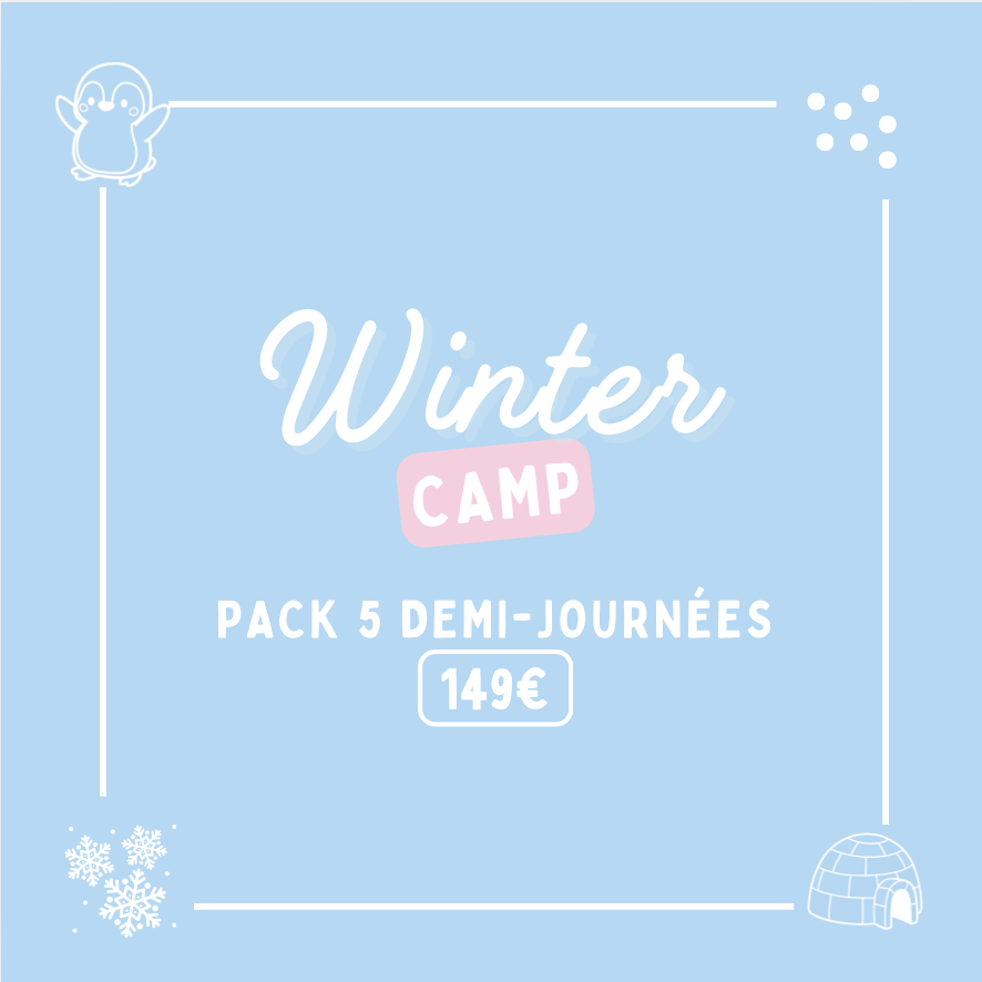 Pack 5 demi-journées - Winter Camp - 149 euros