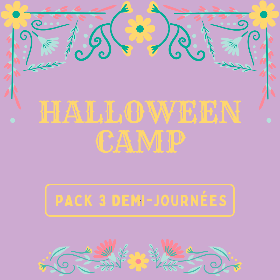 Pack 3 demi-journées - Little Halloween Camp - 95 euros
